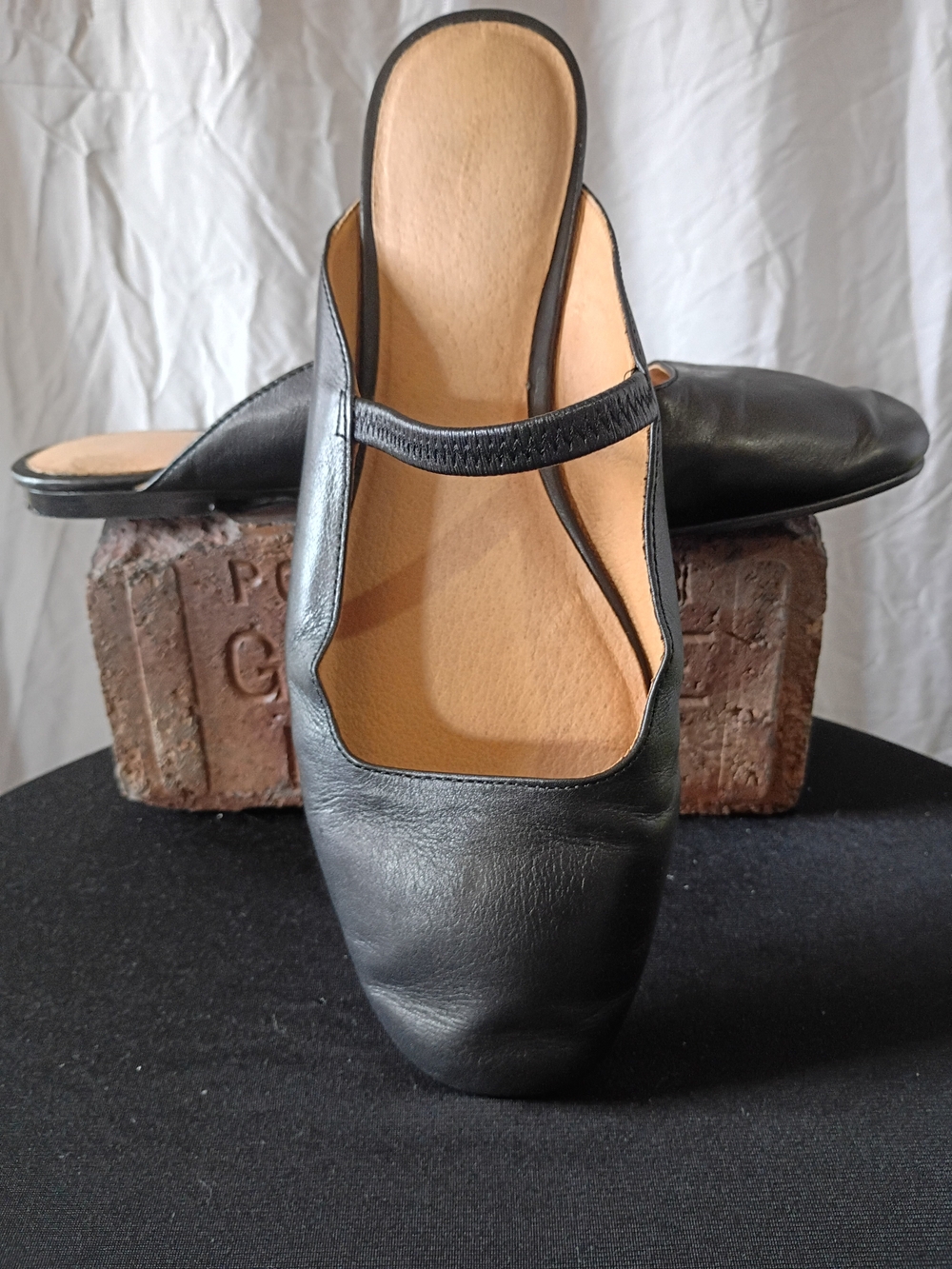 Madewell Black Leather Slip-On Mary Jane Flats - Picture 5 of 13
